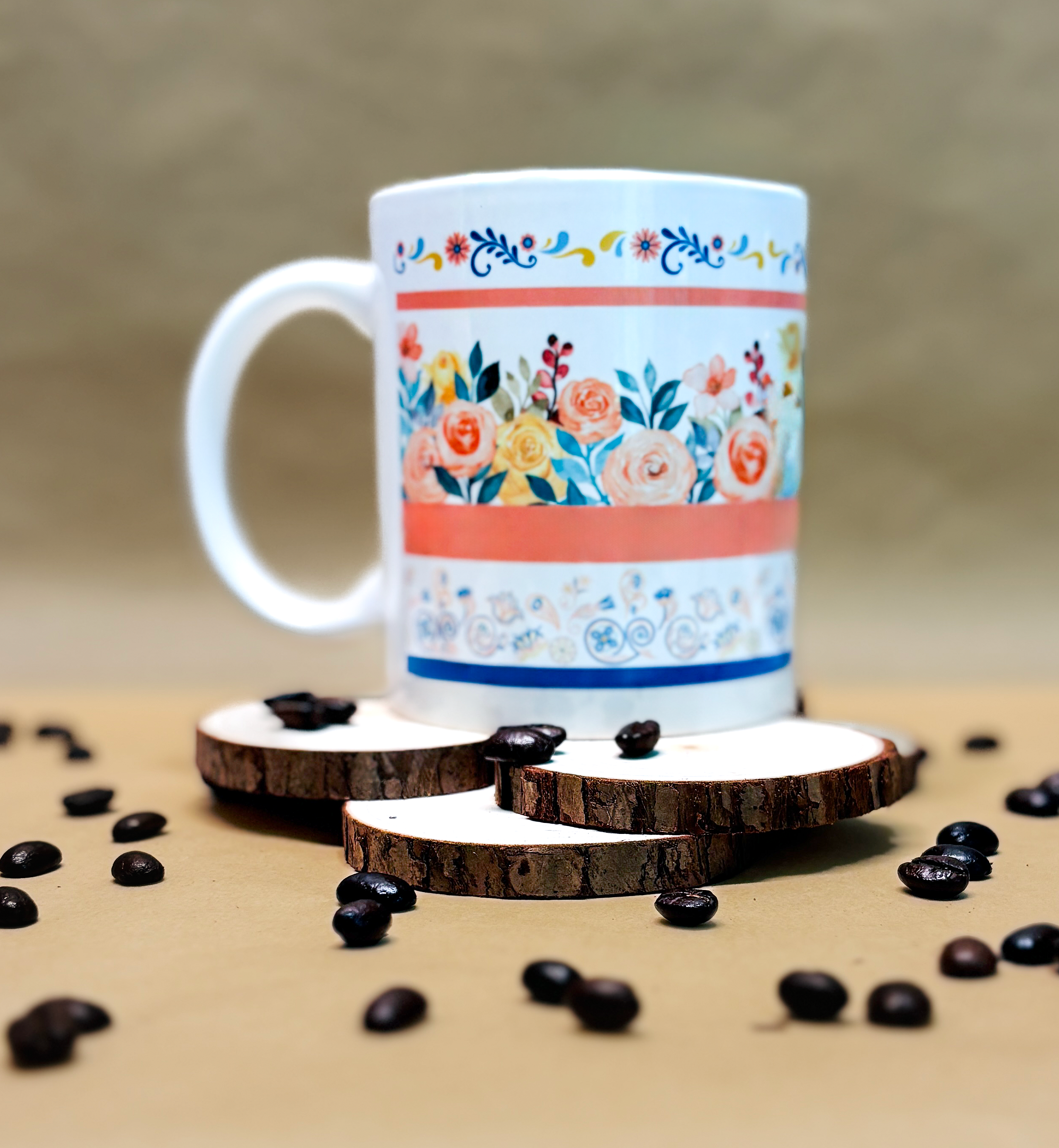 Floral Ceramic Mug β 11oz