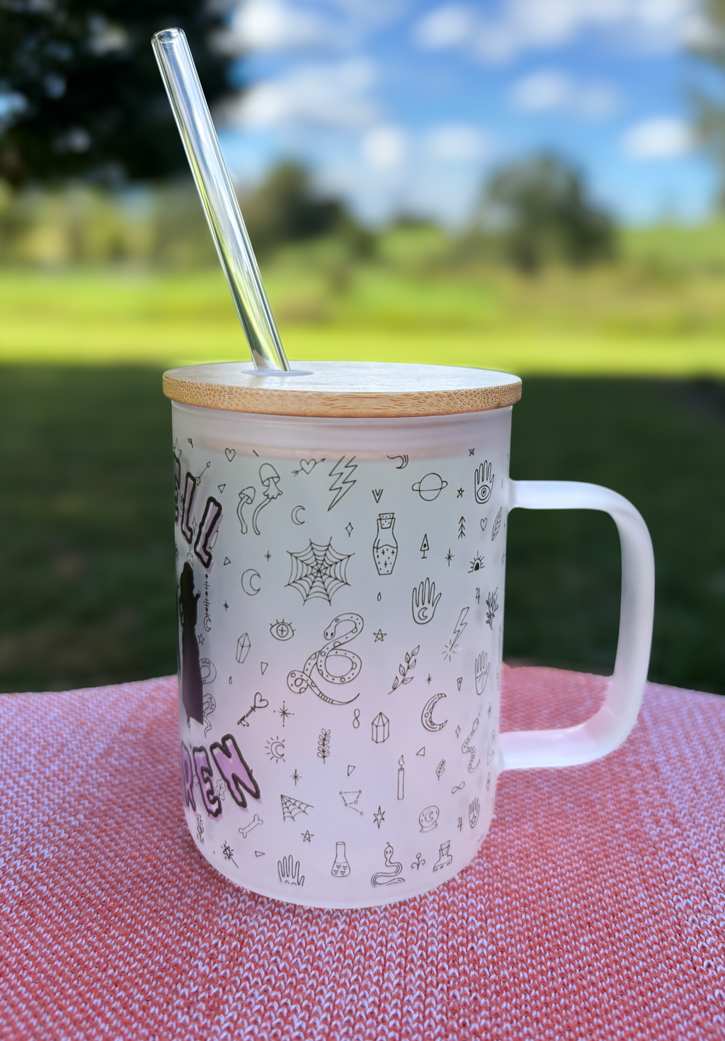 I Smell Children Glass Can – 16oz Frosted Tumbler with Bamboo Lid & Glass Straw